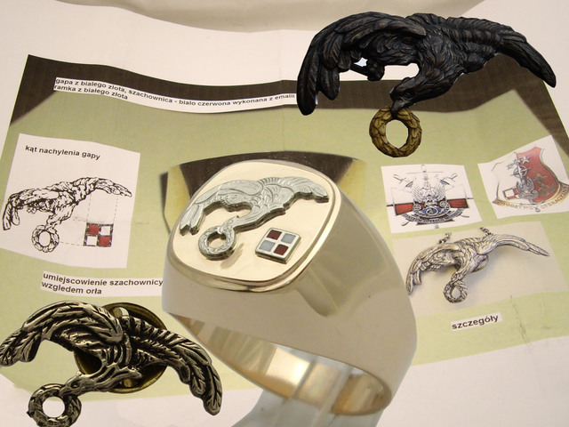 3 Sygnet GAPA, odznaka pilotów wojskowych, skoczków spadochronowych i personelu lotniczego.