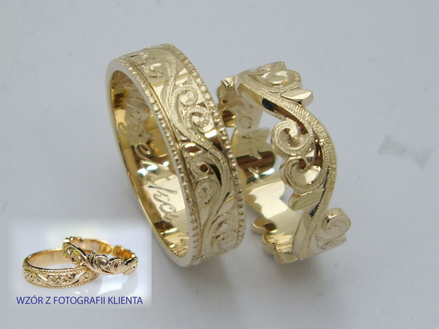 40 Obrączki z fotografii Klienta
